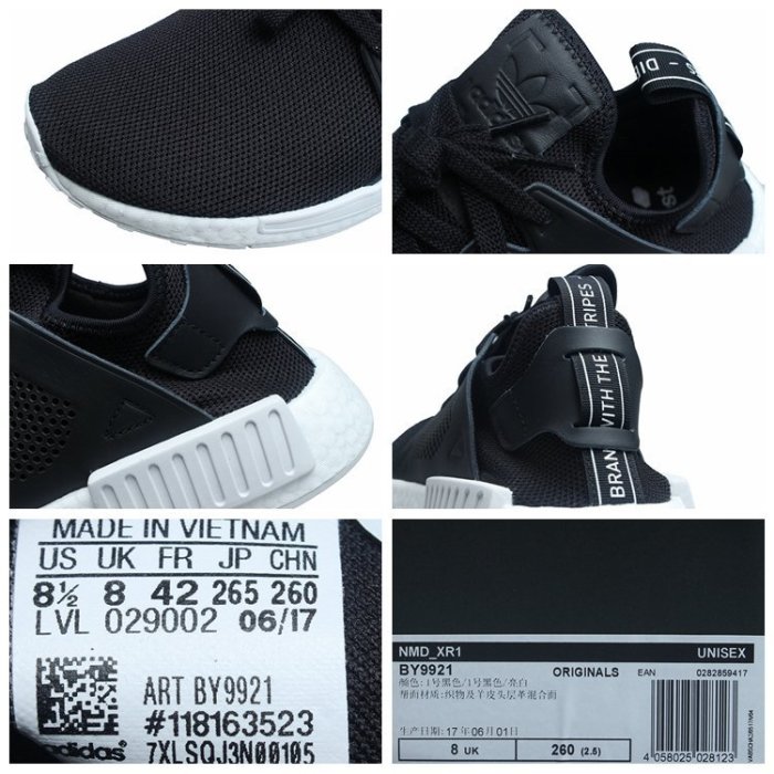 =CodE= ADIDAS ORIGINALS NMD XR1 透氣網布慢跑鞋(黑白)BY9921 GD OREO 男女