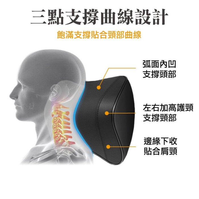 車用皮革頸枕 台灣出貨 開立發票 汽車頸枕 車用頭枕 骨頭枕 枕頭 靠枕 車枕 座椅頭枕-輕居家8539