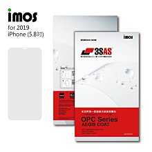 【現貨】 IMOS  iPhone11 PRO 5.8吋(2019)  3SAS 疏油疏水 螢幕保護貼 (塑膠製品)