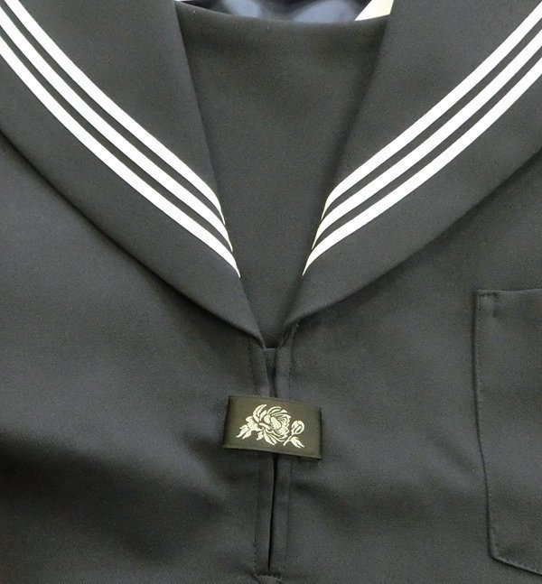 【嚴選日本高校水手服代購】富士Yacht 日本製女生深藍長袖水手服制服上衣 (A尺寸)