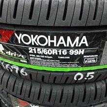 ***天下第一輪***YOKOHAMA 橫濱 AA01 215/60/16 完工價8888