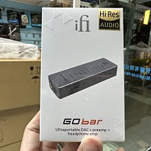 禾豐音響 iFi 隨身DAC耳擴 Go Bar 公司貨保一年