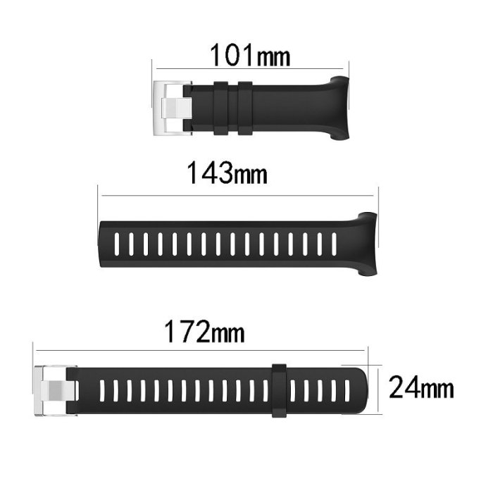 SUUNTO鬆拓D6 Dive/ D6i NOVO/ZULU矽膠錶帶 配長錶帶 贈工具一把