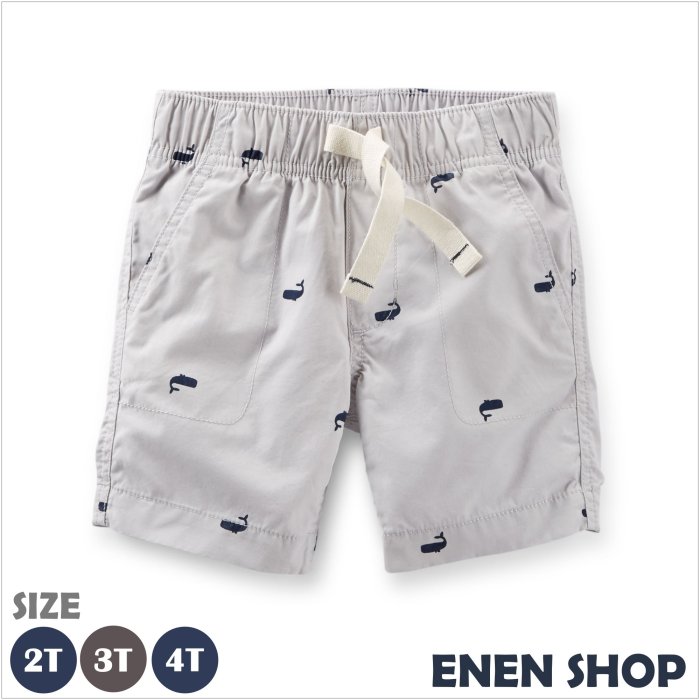 『Enen Shop』@Carters 可愛鯨魚款休閒短褲 #248A587｜3T  **推薦款**