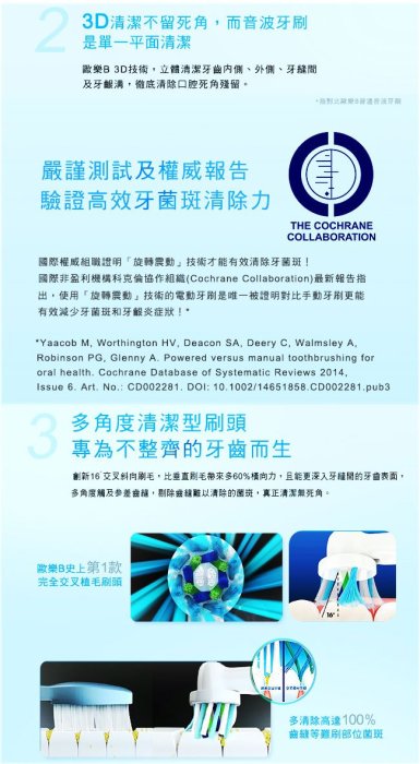 【現貨搶購】【德國百靈Oral-B】歐樂B全新升級3D電動牙刷 PRO500【加贈牙線棒+牙膏】