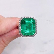 94547 大千典精品 秦老闆 流當品 天然祖母綠戒指 14.07克拉 GRS證 哥倫比亞 Green Minor 宴會推薦 收藏 超值推薦(保留中)