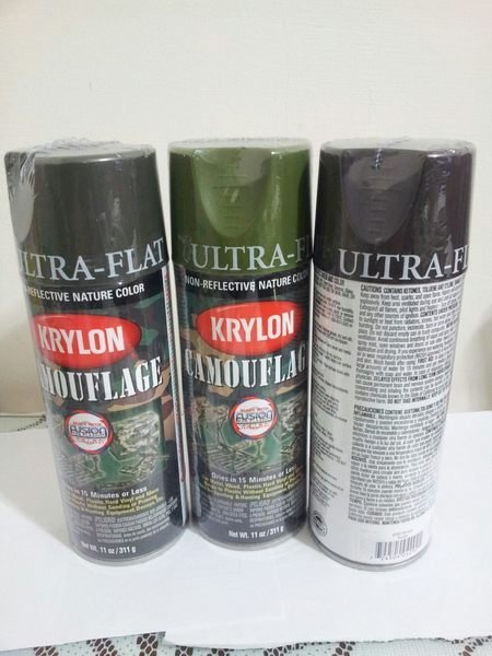 鼎旺汽車百貨~美國進口 KRYLON 迷彩塗料噴漆 特種部隊迷彩噴漆 軍事 偽裝 生存遊戲