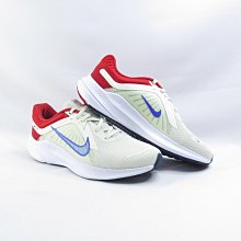 Nike Quest 5 DD0204009 男 慢跑鞋 抓地力 緩震 米白×紅【iSport愛運動】