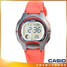 【柒號本舖】CASIO 卡西歐鬧鈴多時區兒童電子錶-紅 # LW-200-4A (台灣公司貨)