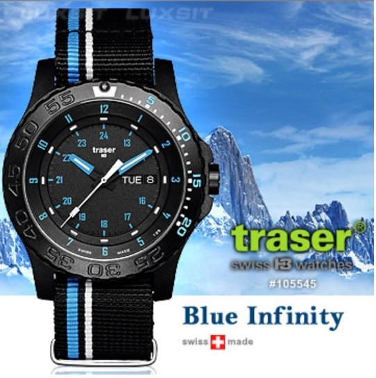 【LED Lifeway】Traser Blue Infinity (公司貨) 軍錶 #105545