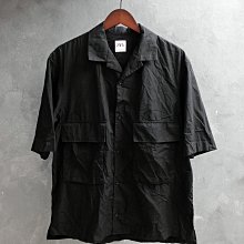 CA 西班牙品牌 ZARA 黑色 寬版 短袖襯衫 M號 一元起標無底價Q848