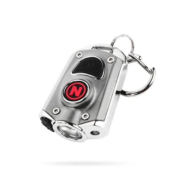 美國NEBO MYCRO 迷你超強光5段模式鑰匙圈手電筒  銀色