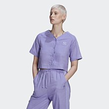 南◇2022 6月 ADIDAS ORIGINALS TRMT 短袖上衣 女款 紫 亞麻 短版 透氣 HB9528