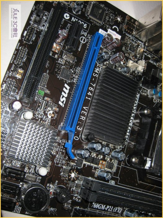 JULE 3C會社-微星MSI 760GM-P23 (FX) AMD 760G/DDR3/可開核/庫存品/AM3 主機板
