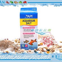 【魚店亂亂賣】美國API水族專用鹽1843g孔雀魚、金魚、慈鯛類降低緊迫，增艷顯色水族用粗鹽魚博士D203