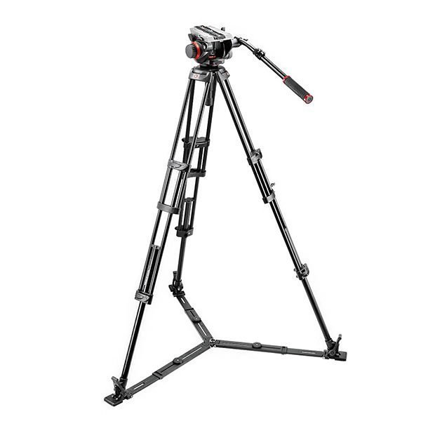 Manfrotto ( 含 504HD 546GBK ) 專業腳架套組【專業貓爪腳架、 貼地式止滑板+背袋