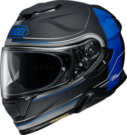 瀧澤部品 日本SHOEI GT-AIR II 2 全罩安全帽 TC-10 CROSSBAR黑藍 彩繪 加長內墨片 通風