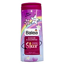 【易油網】BALEA 粉閃亮星(洗髮乳+沐浴露)  洗髮沐浴2合1 超值包裝 300ml #84789