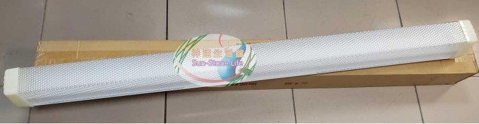 神通照明【東亞照明】4尺T8 20W*1 LED燈管加蓋型燈具單管，透明花紋壓克力燈罩，吸頂遮罩式燈具，LED吸頂燈