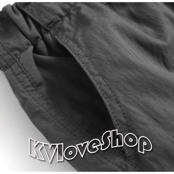 KVLOVE SHOP〥外貿單 時尚三色口袋工裝風鬆緊腰擺搭中長裙 3色〥特價