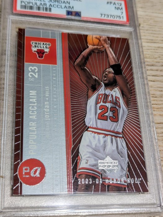 2003 UD Honor Roll Popular Acclaim Michael Jordan PSA 7 免運