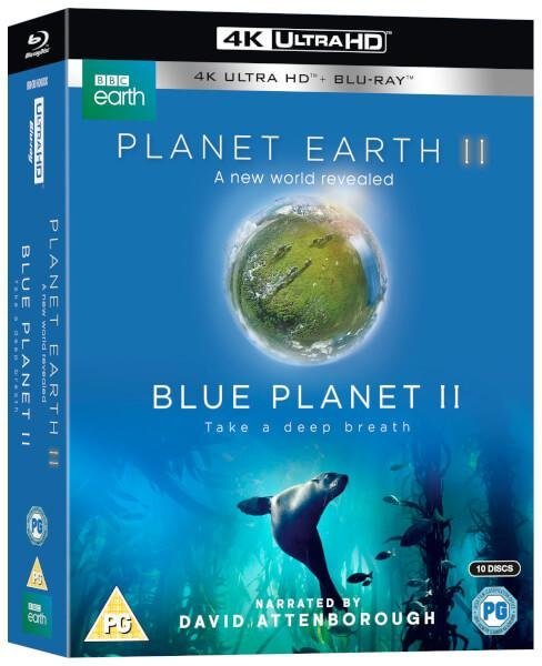 藍光BD 地球脈動2 + 藍色星球2 4K UHD+BD 10碟限定套裝版 BBC