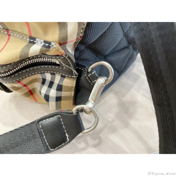 【Beibei代購】BURBER*Y  The Rucksack Vintage 小款 經典格紋 軍旅後背包 雙肩背包