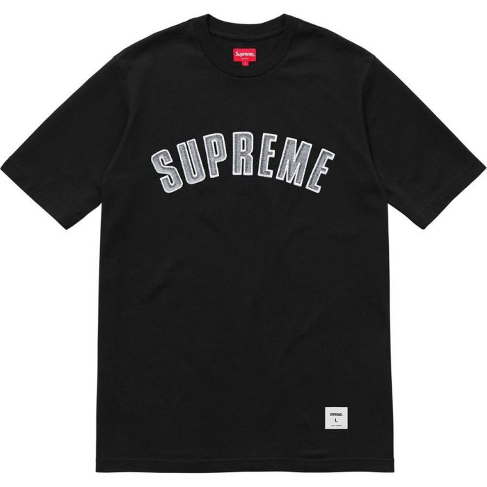 Supreme printed Arc S/S top tee 黑色短t | Yahoo奇摩拍賣