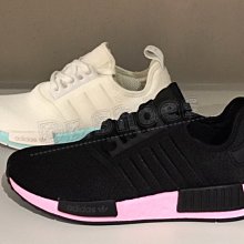 【Dr.Shoes 】Adidas NMD R1 慢跑 休閒運動鞋 女鞋 黑粉EF4272 白藍EF4273