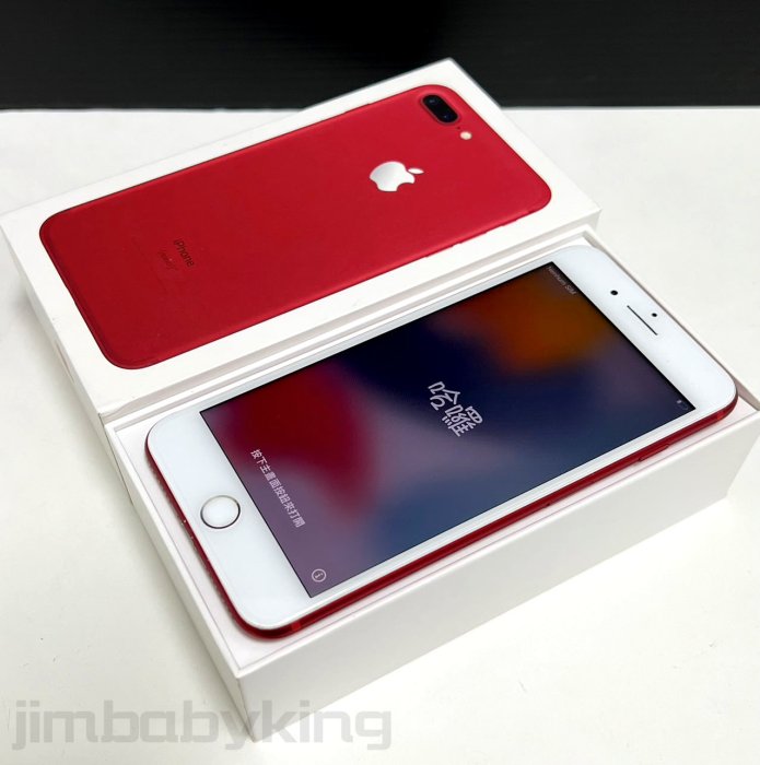 電池健康度100% 9成新 APPLE iPhone 7 Plus 128G 5.5吋 紅色 功能正常 高雄可面交