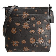 【茱麗葉精品】全新精品 COACH 專櫃商品 CF332 Kitt 經典C 花卉印花斜背包.深咖 現貨