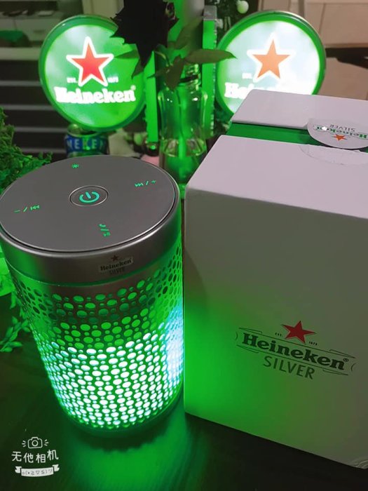 Heineken 海尼根 綠火焰 情境燈 氣氛燈 藍芽喇叭 海尼根招牌 海尼根收藏 非賣品收藏