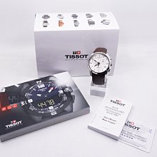 【台中青蘋果】天梭 Tissot Couturier建構師藍寶石雙時區計時錶 T0354391603100 #24228