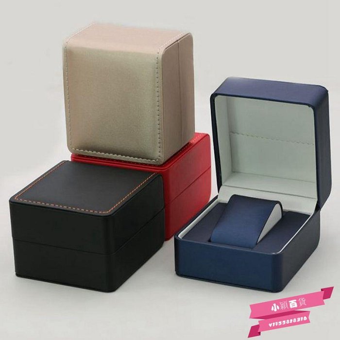 圓角PU皮手表盒扯線手表包裝盒單個男士腕表盒首飾禮品展示收納盒.