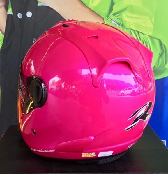 ONZA安全帽，MAX-R1，R7,素/螢光粉(桃紅)