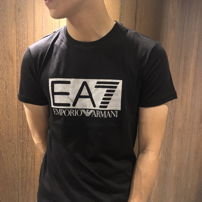 美國百分百【全新真品】Emporio Armani EA7 短袖 T恤 logo T-shirt 黑/深藍/白 K203