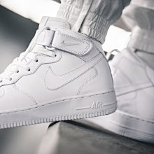 南◇2021 2月 Nike Air Force 1 MID Cw2289-111 全白色 白色 高統 AF1 魔鬼氈