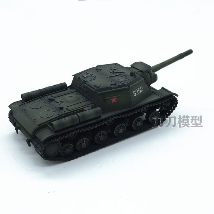 現貨熱銷- 172 二戰蘇聯蘇軍SU-152重型驅逐戰車 蘇152自走炮坦克模型成品CK3733