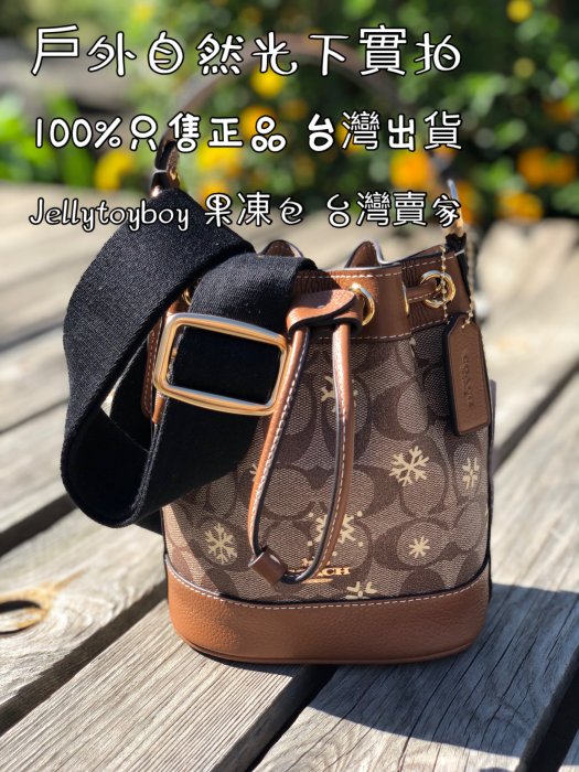 Coach DEMPSEY 15 雪花 CE587 SNOWFLAKE 現貨 限量 迷你LV款水桶包 折扣款 全新正品