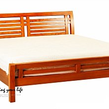 【設計私生活】柚木實木鄉村5尺雙人床、床台、床架(免運費)234