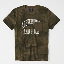 Maple麋鹿小舖 Abercrombie&Fitch ＊AF 迷彩印花字母口袋短T ＊ ( 現貨L號 )