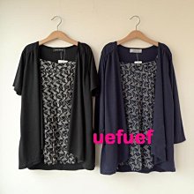 ☆UeF☆日本正品時尚優質質感假二件套(藍色)