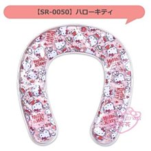 ♥小花花日本精品♥Hello Kitty 三麗鷗 U型冰枕~3