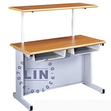 【品特優家具倉儲】@@P591-03業務桌會議桌2*4二屜木紋業務桌含上架