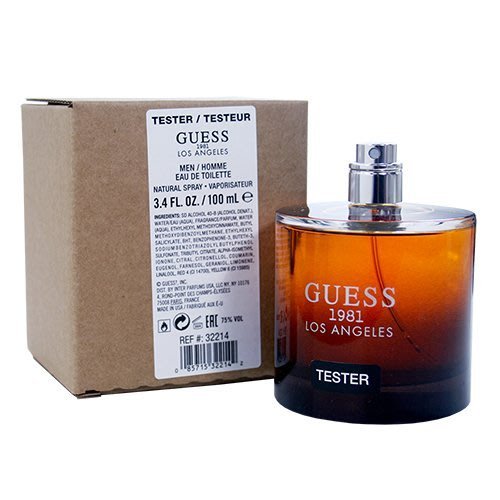 ☆YOYO小棧☆ GUESS 洛杉磯 1981 男性淡香水 100ml TESTER 環保盒無蓋