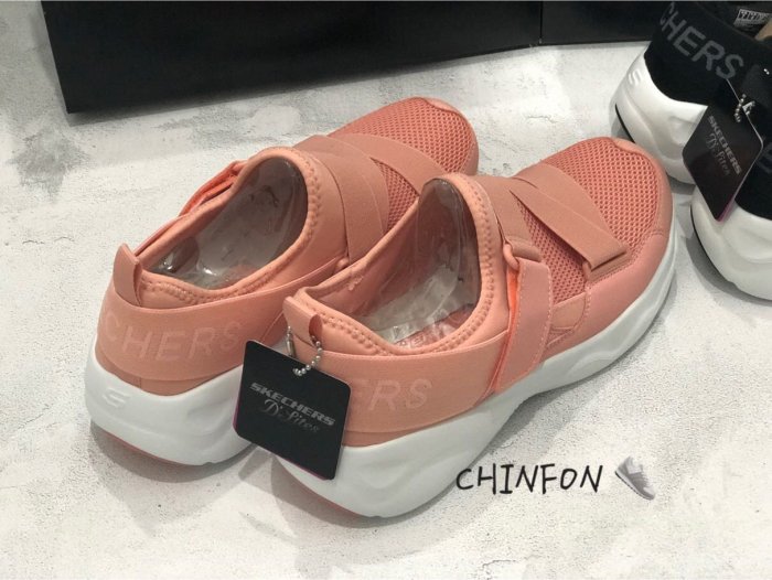 慶豐體育? skechers D'LITES AIRY休閒鞋 慢跑鞋 襪套式 繃帶鞋 粉 黑 白 熊貓 記憶軟墊