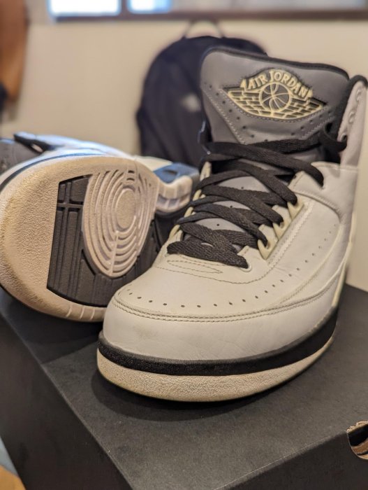 Nike Air Jordan 2 白黑 wing it US9