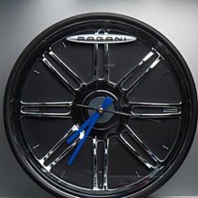 南 現 7-11 Pagani 經典 輪框 跑車 超跑 極速 超跑 造型 大掛鐘 時鐘 鐘錶 掛飾 黑色