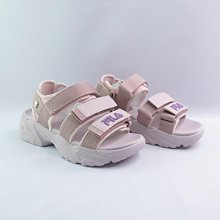 FILA 5S316Y512 女 運動涼鞋 TAPERED SANDALS 魔鬼氈可拆設計 玫瑰粉【iSport愛運動】