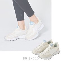 【Dr.Shoes】NEW BALANCE 327 麂皮 大N 拼接 休閒鞋 奶油 女鞋 WS327BV